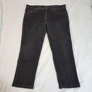 Brooksgold Men's Black Premium Straight Button 5-Pocket Jean Pant Size 54